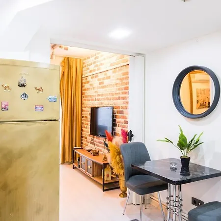 Lägenhet Lovely Studio W/small Yard In Cihangir *